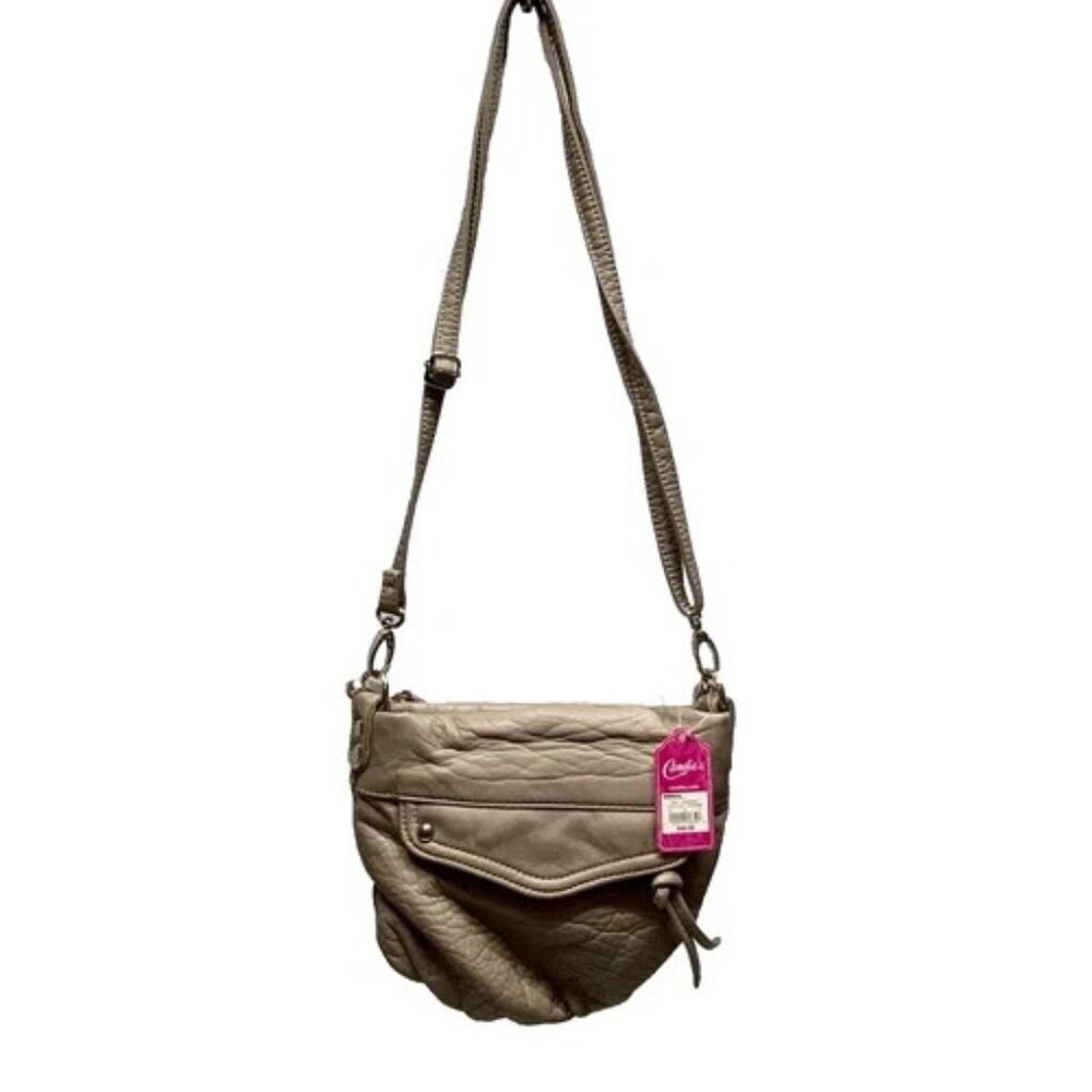 Candies Hand Bag‎ Shoulderbag Purse Grey Leather Khol's NWT